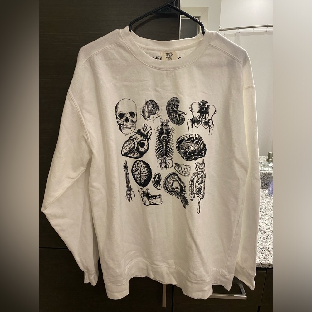 Anatomy crew neck sweater